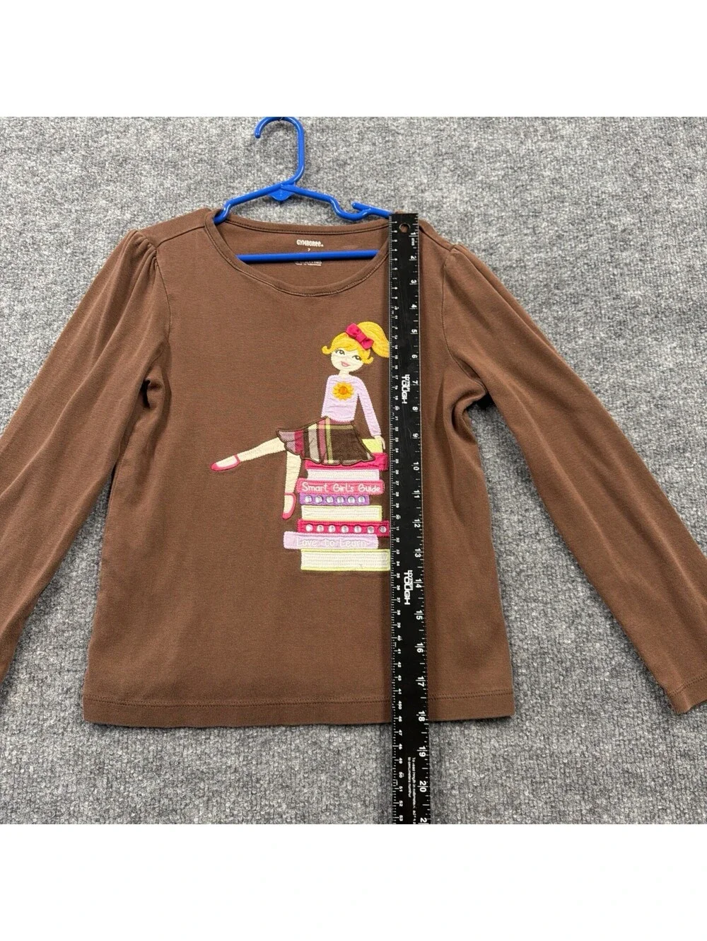 Girls gymboree Brown Long Sleeve Shirt Size 7